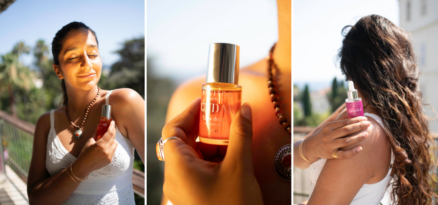 Handmade vegan saffron serum for glowing skin - Sundari Glow Drops
